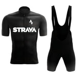 2024 Strava Cycling Jersey Set Short Sleeve for Men's Anti-UV Bike Cycling Jersey Set Bicycle Pro Team Summer Cycling Clothing