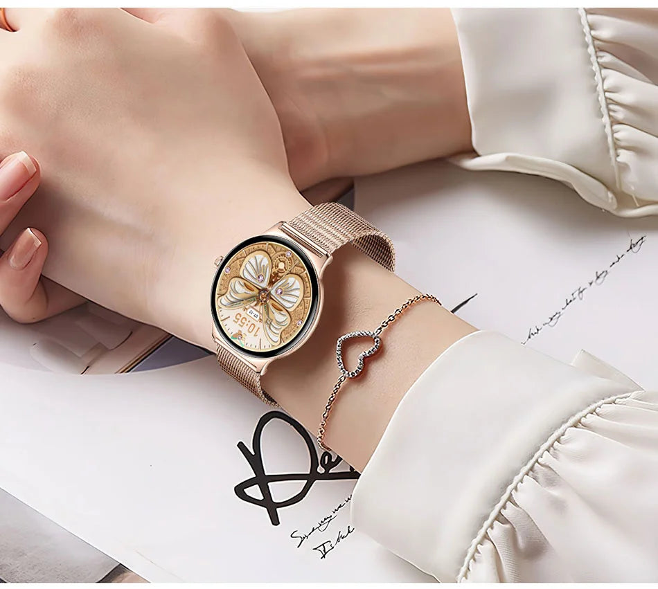 2025 Ultra-thin Durable Women Smart Watch 1.43" Amoled Screen Wireless Call Sports Health Fitness Women Watches For Android iOS
