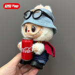 Clothes for Clothes Doll DIY Accessories Pull Cloth Cola Happiness Factor Labubu Clothes Set Doll Outfit Have Shoes