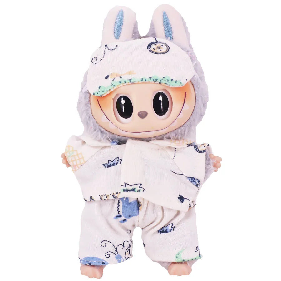 Doll Bedding Furniture For labubu 17cm Plush Doll Clothes Accessories Girl‘s Toys Birthday Christmas Gift