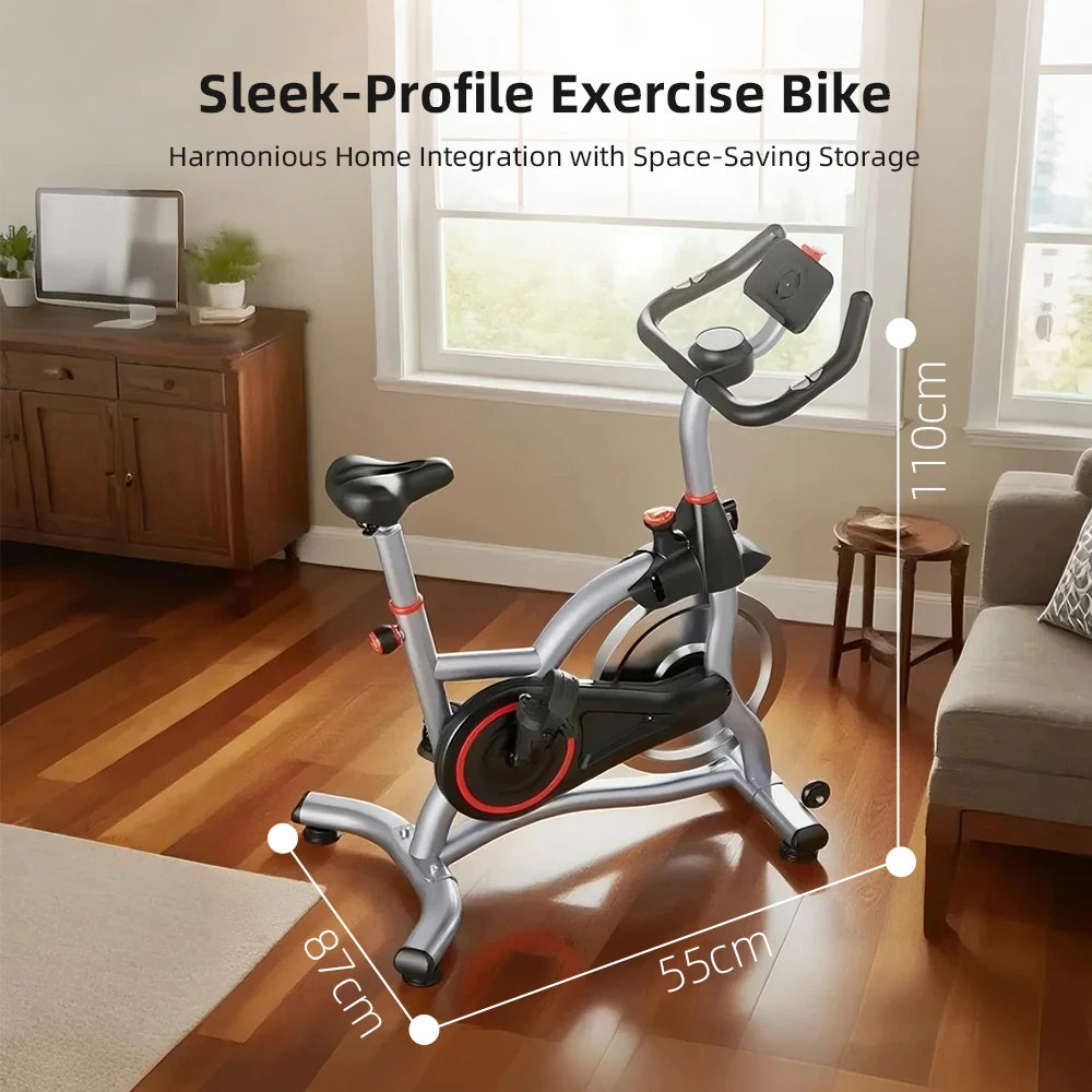 Exercise Bike Spinning Sport Indoor Flywheel Quiet Magnetic Resistance Bicycle Aerobic Exercise ﻿Heart Rate Calories Bluetooth