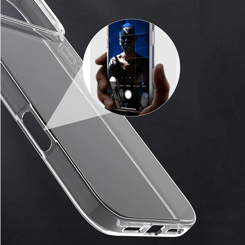 Ultra Thin Clear Shockproof Phone Case For iPhone 17 Pro Max Transparent Soft Silicone TPU Cases For iPhone 17 Air Back Cover