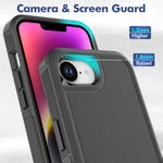 New TPU/PC Case for iPhone 16e / 16 Pro Max - Military Grade Shockproof Phone Cover Hybrid Armor Dual Layer Protection Shell