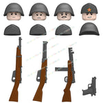 N601-650 MOC Military War Infantry Soldiers Action Figures Creative Bricks Accessories Building Blocks Children's Toys Gifts