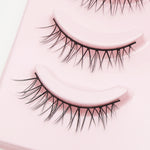 DINGSEN Fake Eyelash Anime Lashes 5 Pairs Little Devil Eyelashes Natural Daily Makeup Manga Eyelashes Clear Band Eyelashes