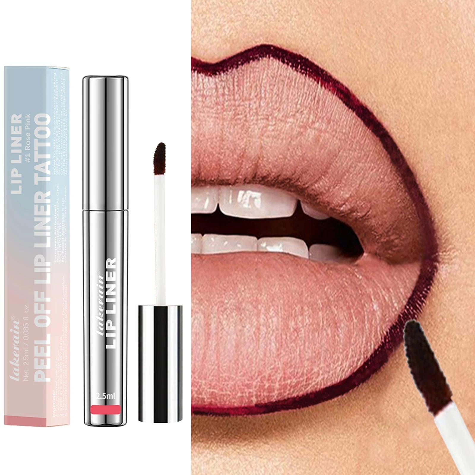 4PCS Highly Pigmented Lip Liner Tattoo Matte Peel Off Enhance Lips Lip Liner Lasting Lip Stain Waterproof Transfer-proof Lipstic