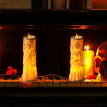 Halloween Horror Ghost Bride Groom LED Candle Electronic Light Halloween Skeleton Lamp Party Decoration Flameless Night Lights