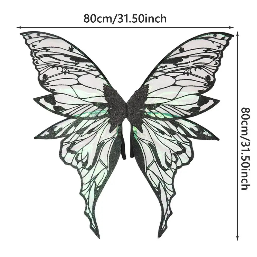 Adults Fairy Wings Girls Sparkling Angel Wings Butterfly Costume Wings for Halloween Costume Dress up Party Favor Christmas Gift