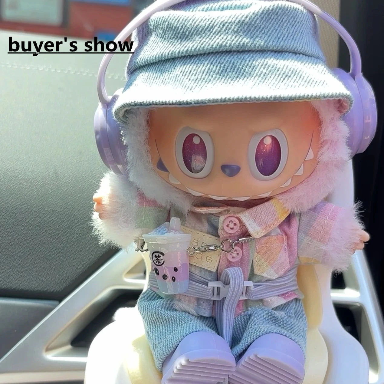 Labubu Doll Pendant Doll House Mini Simulation Milk Tea Cup for Labubu Accessories DIY Toys for Labubu Dress Up Accessories