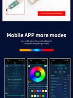 2 in 1 Smart RGB Pickup Lights LED 3D Ambient Lamp Sound Control Music Rhythm Lights Air Freshener for Car Gaming TV Creative