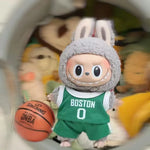 Labubu Only Selling Clothes 17cm First Second Generation Labubu Basketball Clothes Cute Doll Decoration Handmade Doll Clothes