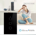 Tuya WiFi Touch Wall Smart Switch 1/2/3 Gang Light Switch Without Neutral Line Smart Life APP Control Support Alexa Google Home