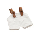 17cm Mini Doll'S Clothes Outfit Accessories For Labubu V1 V2 V3 Striped overalls hats glasses shoes Cool handsome Clothing Gift