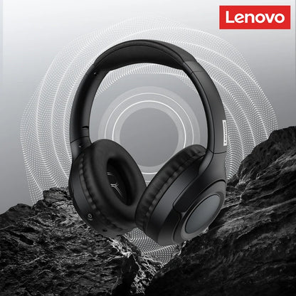 Original Lenovo TH54 Head Mounted Wireless Bluetooth 5.4 Earphones Over-Ear HIFI Stereo Music Game Noise Canceling Sport Earbuds