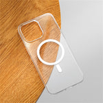 Ultra Thin Hard PC HD Transparent Magnetic Case For iPhone 17 Pro Max 16 15 14 Plus 13 12 Magsafe Wireless Charge Clear Cover
