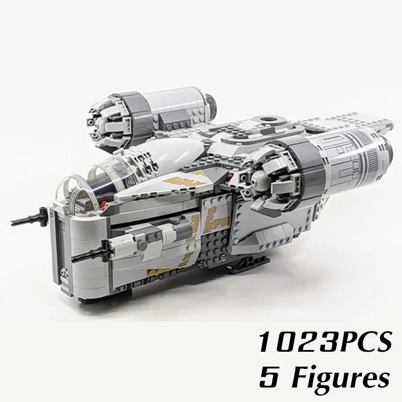 Galaxy-Razors MOC-StarFighters Spaceships Battles Ship Crest Fighters-Aircraft Model Building Blocks Bricks Toys Gift
