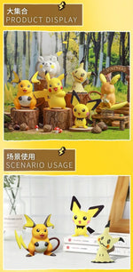 Pokemon Pikachu Anime Action Figure Toy Pvc Toy Model Hand Made Anime Dolls Toys Game Peripheral Toys Ornaments Gifts For Kids