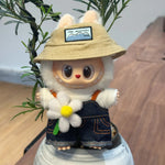 10cm 7 Pcs Clothes For Labubu Set Accessories Skirt Pants Hat Sweet And Iovely Princess Style Doll Dress Up Toys Gift