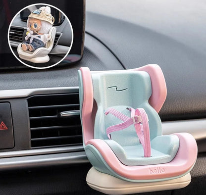 Doll Accessory For Labubu Plush Doll Car Accessory Compatible Car Air Conditioning Vent Cute Car Decoration Hanging Ornament