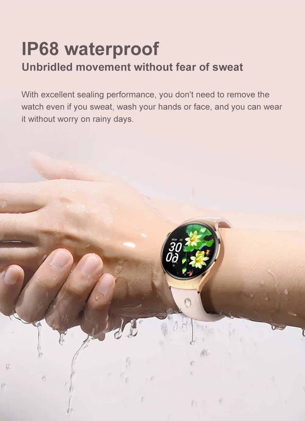 GUHUAVMI Smart Watch Women GPS Trajectory Heart Rate Blood Pressure NFC Bluetooth Call 1.27inch AMLOED Smartwatches Ladies