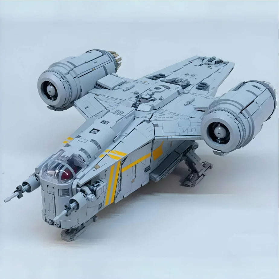 6187pcs Spacecraft Model Star Mandalorian Razor Crest Spaceship 75331 Home Decoration Toys For Birthday Christmas Gifts