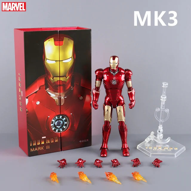 ZD Toys Marvel Studios Iron Man MK3 Action Figure MK35 MK24 MK40 MK38 Tony Stark Ironman Figure Action Collect Toy Gift