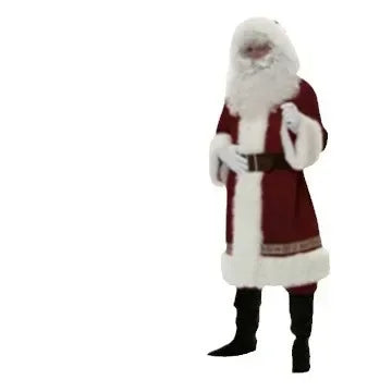 Deluxe Santa Costume Cosplay Fancy Dress Man Suit Adult