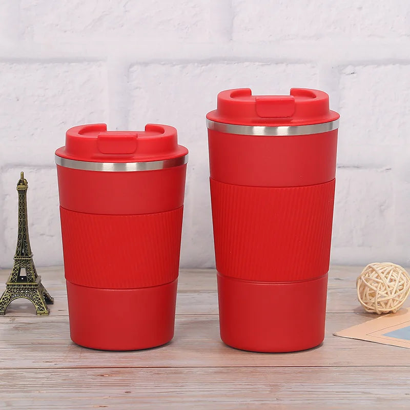 380ml 510ml Stainless Steel Coffee Cup Thermal Mug Garrafa Termica Cafe Copo Termico Caneca Non-slip Travel Car Insulated Bottle