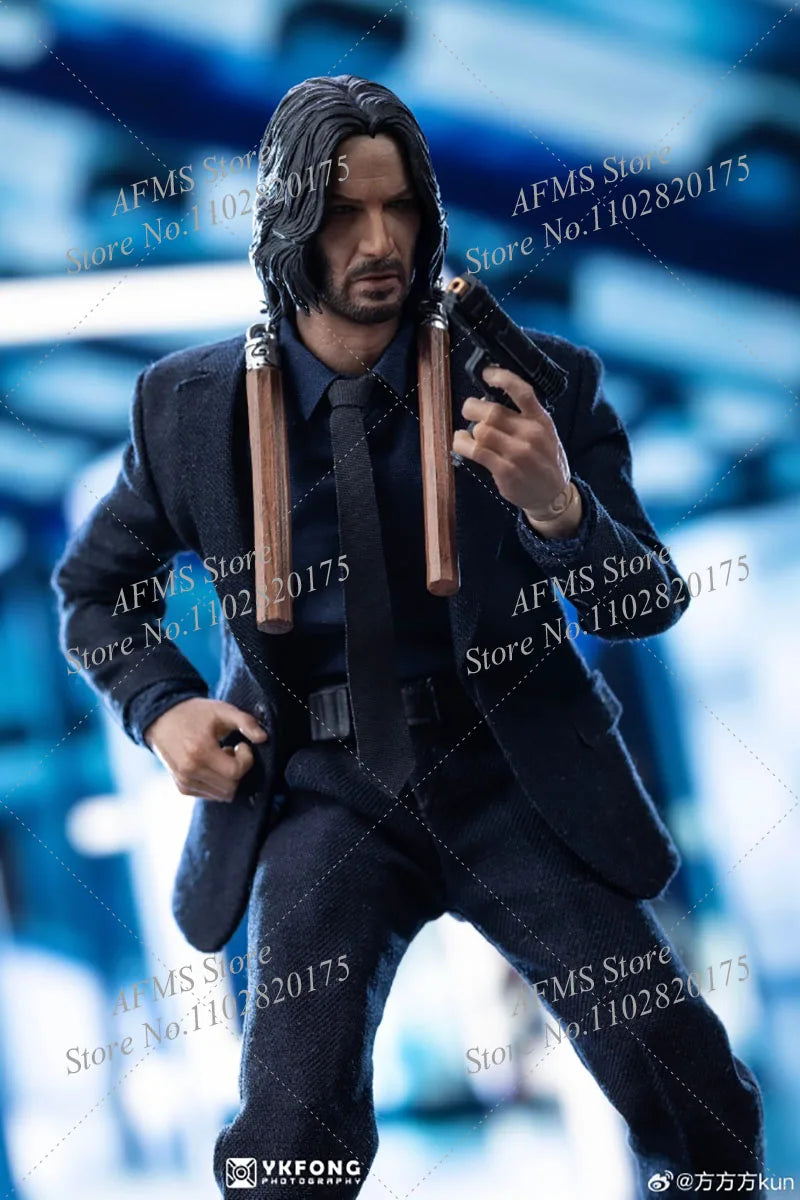 AT custom 1/12 Scale Collectible Figure Figure John Wick Keanu Reeves Full Set 6