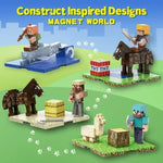 Magnetic Building Blocks Toys Gifts Magnetic Baseplate Role Children Magnet Brick Set Age 6+ DIY Strong Magnet Base Plate Toy