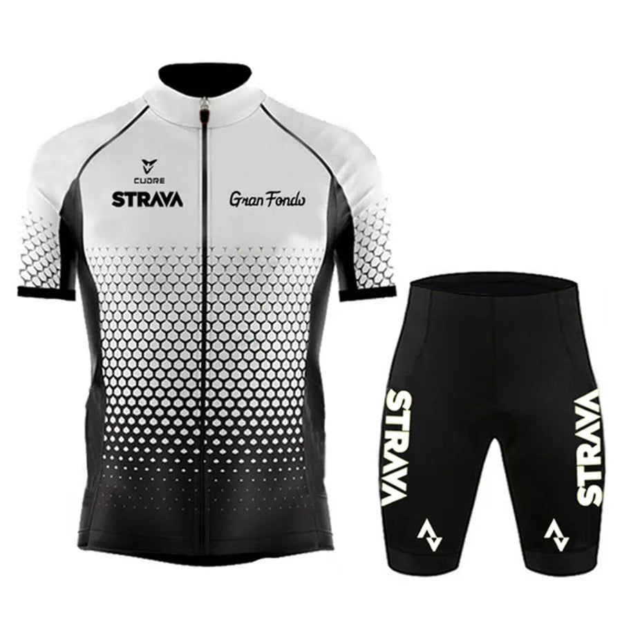 STRAVA wielershirtset voor heren