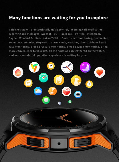 OUKITEL Smart Watch BT10 Sport SmartWatch BT5.2 410mAh 1.43" AMOLED Display