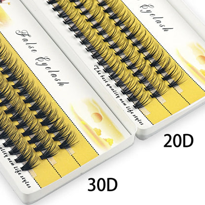 20/30/40D Cluster Eyelashes Natural Eyelash extension Indiviual bunches 1 box/60 bundle makeup Tools Soft box Lashes wholesale