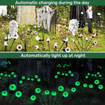 2026 Halloween LED Eyeball Lights Outdoor Solar Lawn Lights for Garden Yard Party Scary Atmosphere Halloween Decoration Use