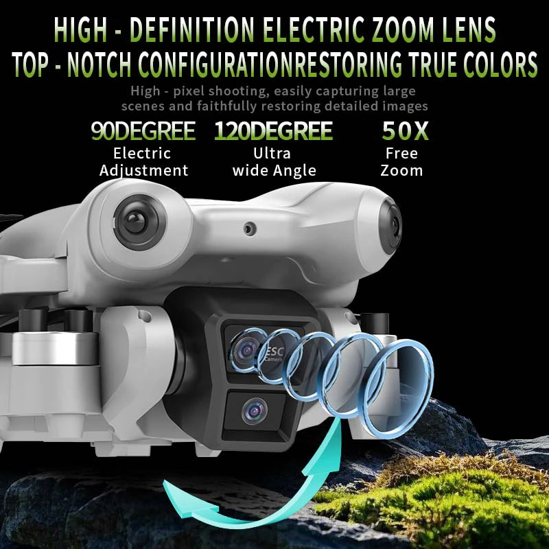 Xiaomi S101 Drone 8K HD Professinal Dual Camera 20000M 5G WiFi 120° Wide-angle ESC UAV With screen Obstacle Avoidance Quadcopter