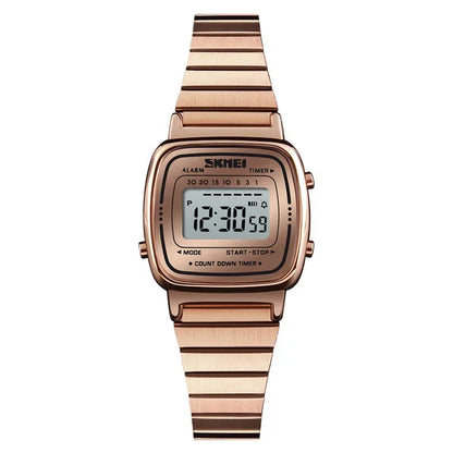 SKMEI 1901 Luxury Small Dial Digital Women Watch Ladies Calendar Waterproof Lady Sports Wristwatches Girl Clock 1252 Reloj Mujer