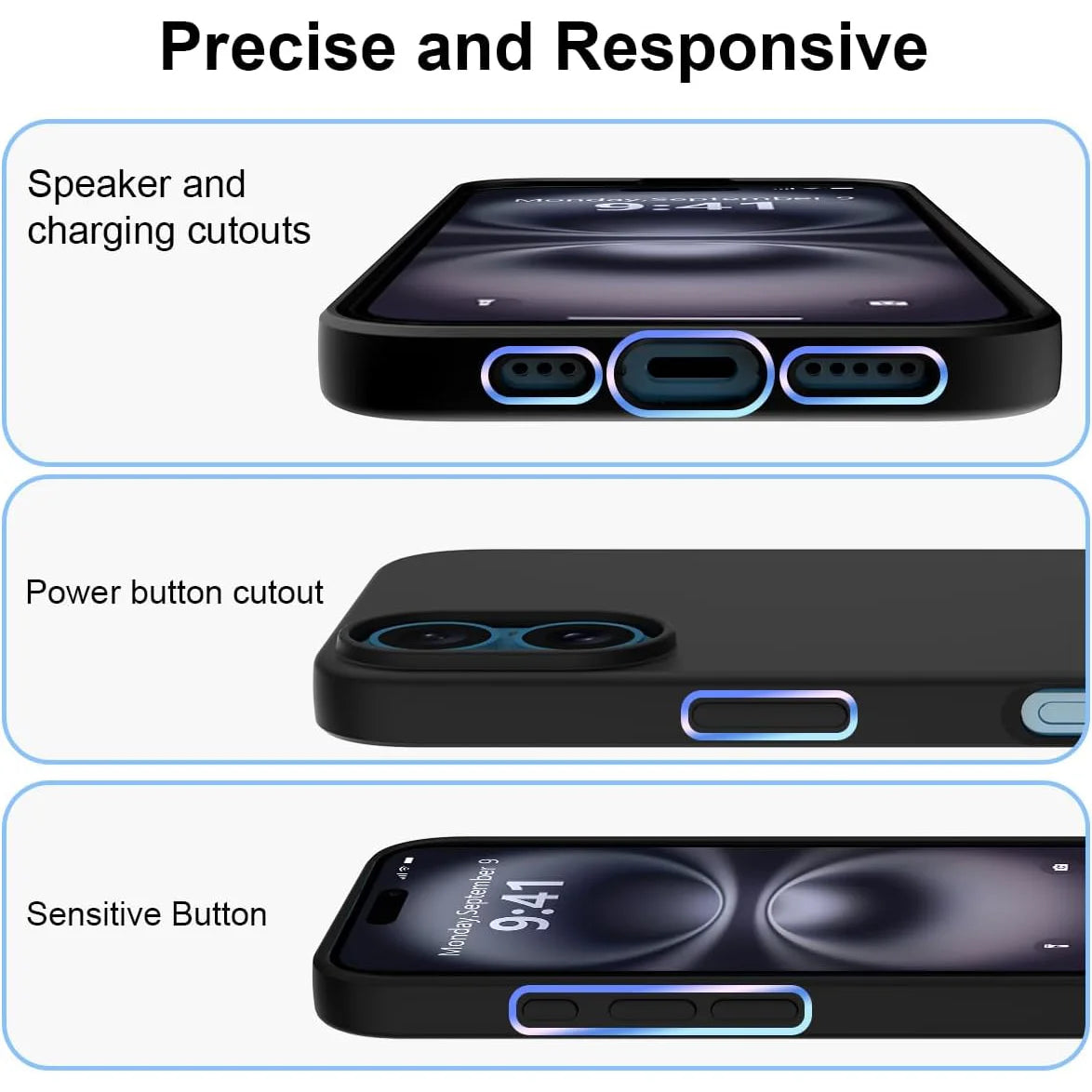 Liquid Silicone Case for iPhone 17 16 15 14 13 12 11 Pro Max 12 Mini iPhone 16 Plus 16e 17 Air Soft Protective Shockproof Cover