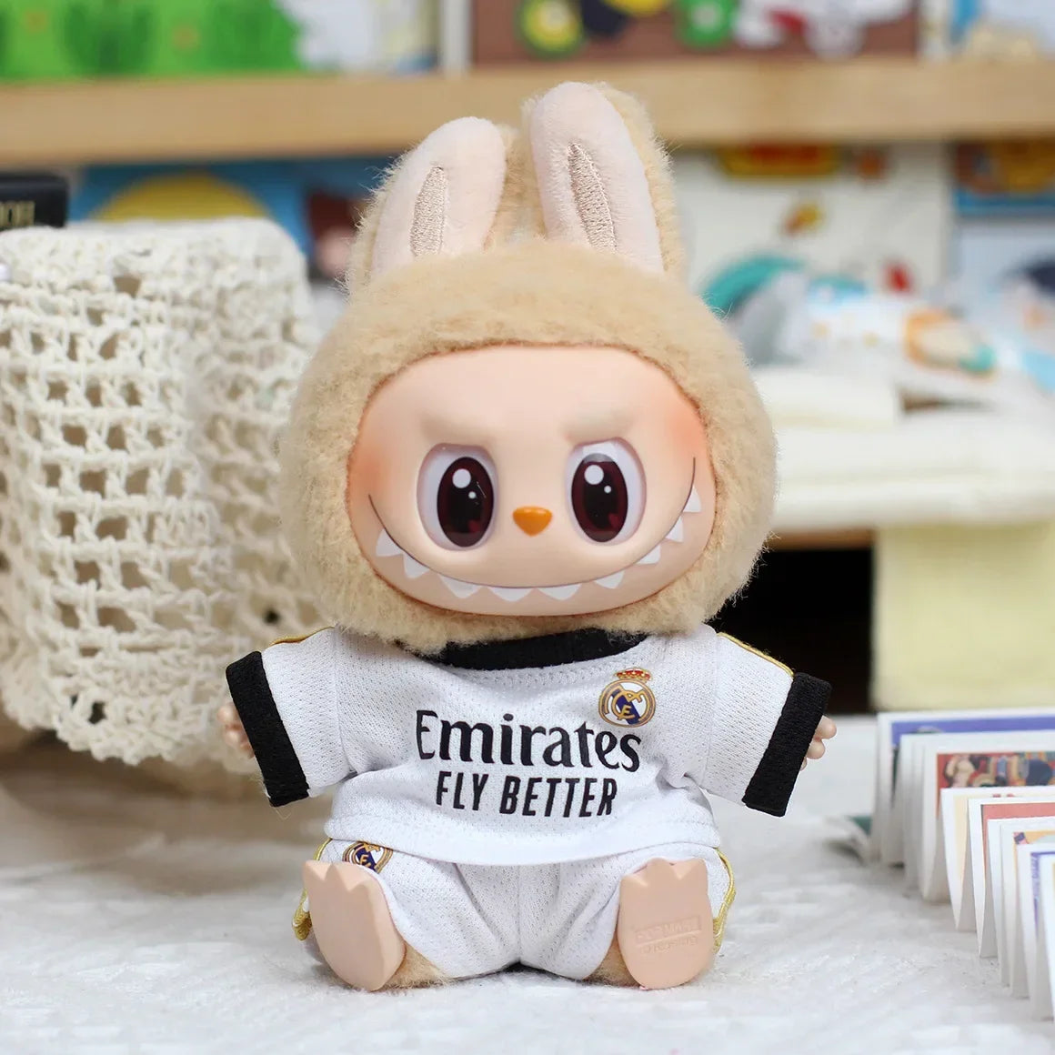 For 17cm Labubu Football Basketball Size 10 Clothing V1V2 Labubu Doll Size 7 Vinyl Pendant Doll Clothing DIY Sportswear Boy Toy