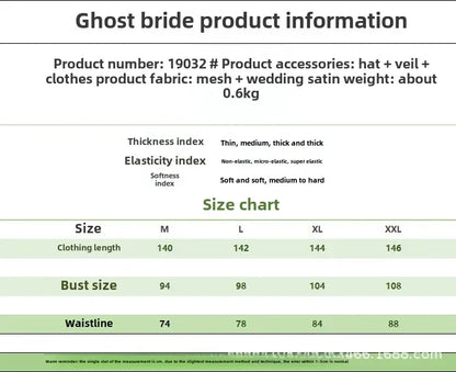 Frightening Vampire Black Bridal Gown Cosplay Costume Unique Special Purpose Clothing From China Mainland For Halloween Party