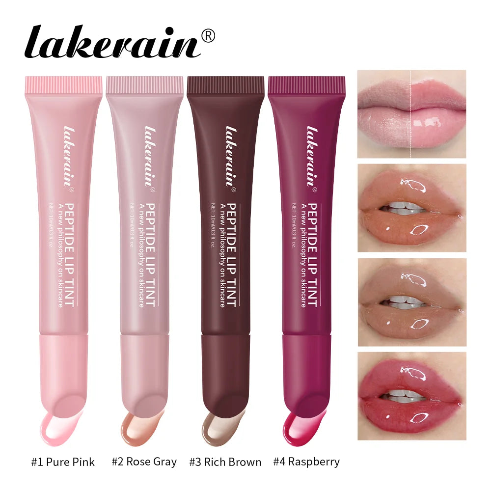 10ml Mirror Lip Glaze Moisturizes Jelly Lip Enrichment Oil Lasting Water Light Glass Lip Oil Remove Line Lip Protection Serum