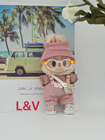 Labubu Haute Couture 17cm Doll Clothing| Gen1-3 Compatible | Designer Outfit with Mini Hat, Glasses & Shoes | Collectible Set