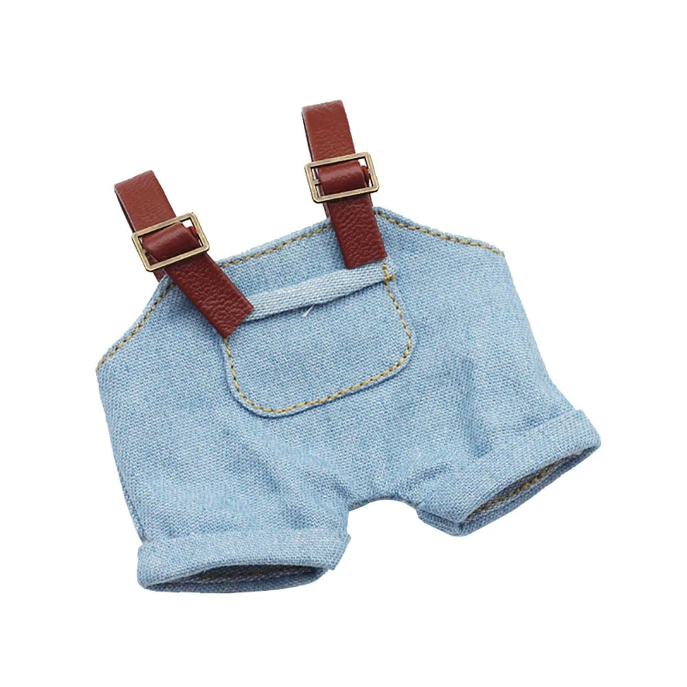 For 3rd Gen 17cm Labubu Trend Clothes Pendant Sitting Party Graffiti Strap Pants Hat Labubu Retro Clothes