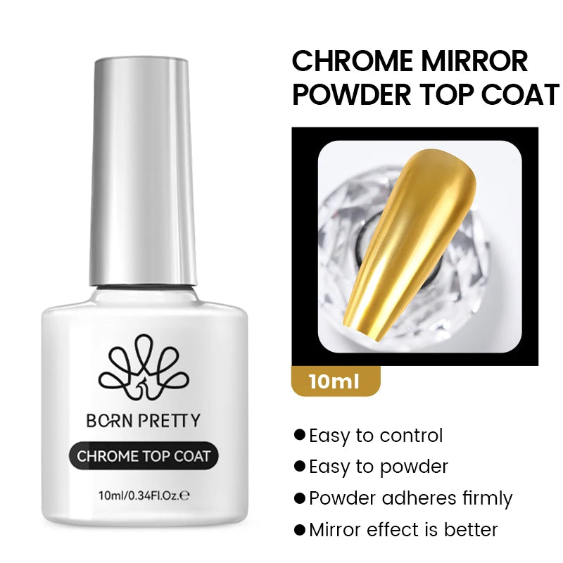 BORN PRETTY Super Top Coat and Base Gel Nail Polish for Gel Polish Semi-permanent Varnish Rubber Top Coat 10ml Nail Supplies