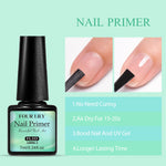 7ml Nail-Primer & Prep Dehydrator Gel Nail Polish 28 Days+ Long-Lasting No Need UV LED Lamp Nail Gel Base Top Coat Varnishes