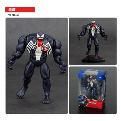 Avengers Legends Iron Man Spider Man Thor Captain America Thanos Hulk War Machine Action Figures Gif