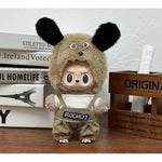 17cm Labubu Doll Clothes Capybara Cos Suit V1 V2 V3 Outfit Stylish Clothing Set for Plush Toy Dolls Accessories