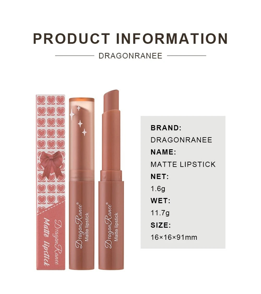 Nude Matte Lipstick Waterproof Lip Sticks Not Fading Sexy Red Velvet Lipsticks for Women Make Up Long Lasting Lip Cosmetics