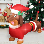 Christmas Inflatable Decorations - Branch Snowman, Santa Claus, Gingerbread Man, Gift Bag Snowman LED Light Lawn Decorations