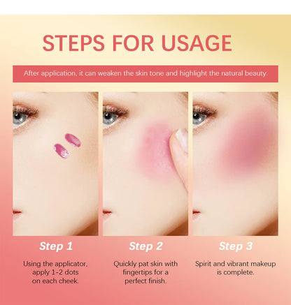 Blush Liquid Blusher Real Makeup Blush Matte Palette Blusher Cosmetics Products Liquid Cream Stick Pink Face raremakeup Beauty