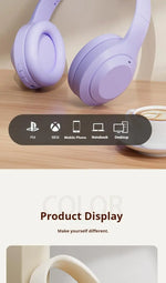 #Wireless Bluetooth 5.3 Headphones Over Ear HIFI Stereo Headsets True Sport Gamer Earphone TF/AUX Music Player with HD Mic Gifts